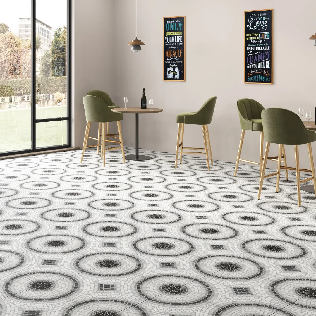 Exotica Veleta Arte, geometric floor tile for balcony and terrace